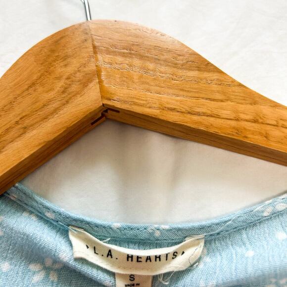 PacSun LA Hearts Blue Floral Bodice Swing Mini Sundress Women’s Size Small - Picture 4 of 6